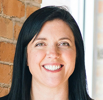Sophie Hartwell heading the customer support service team, portrait